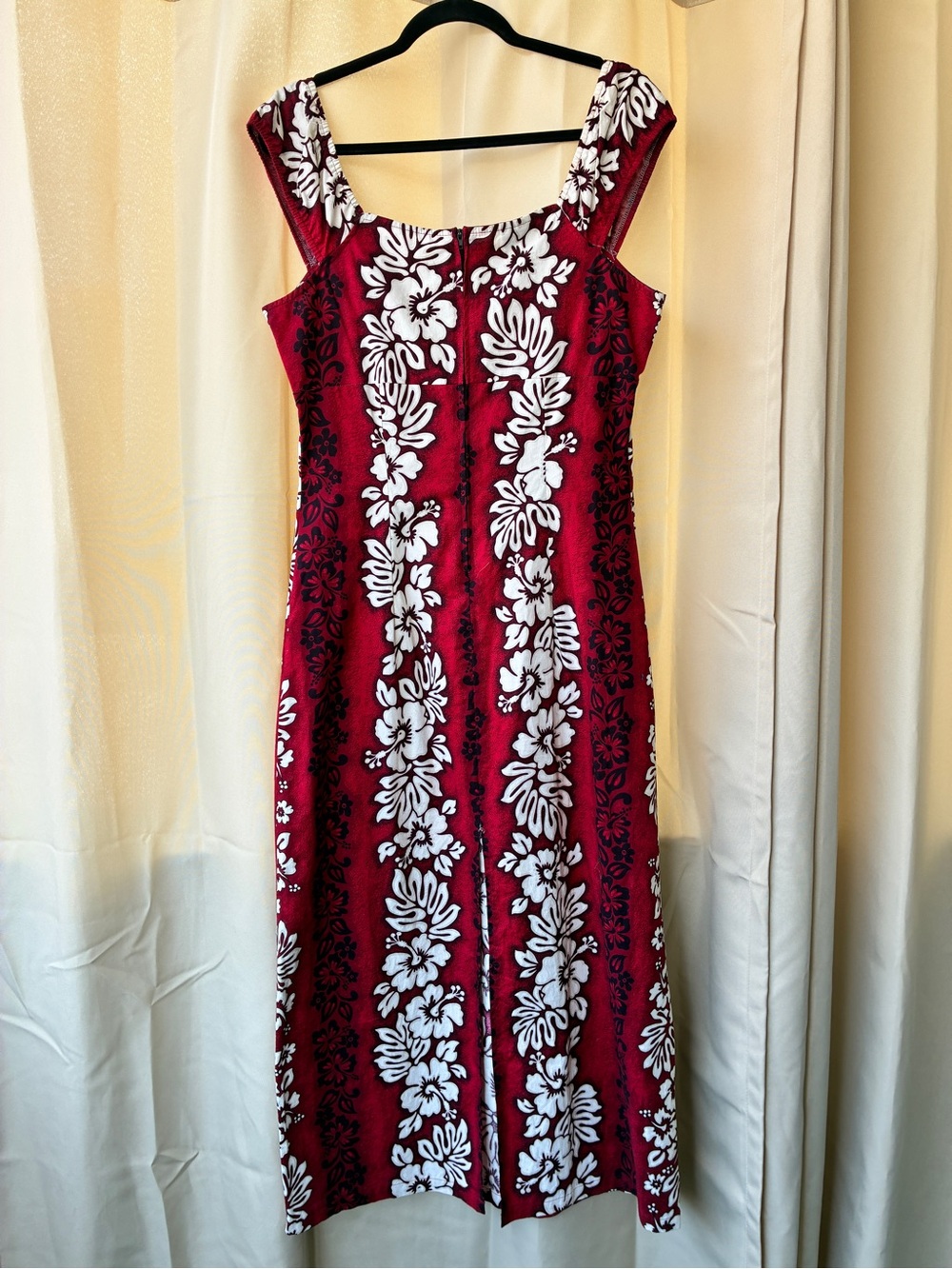Vintage Royal Creations Hawaiian Hibiscus Print Maxi Dress Large - Picture 4 of 12